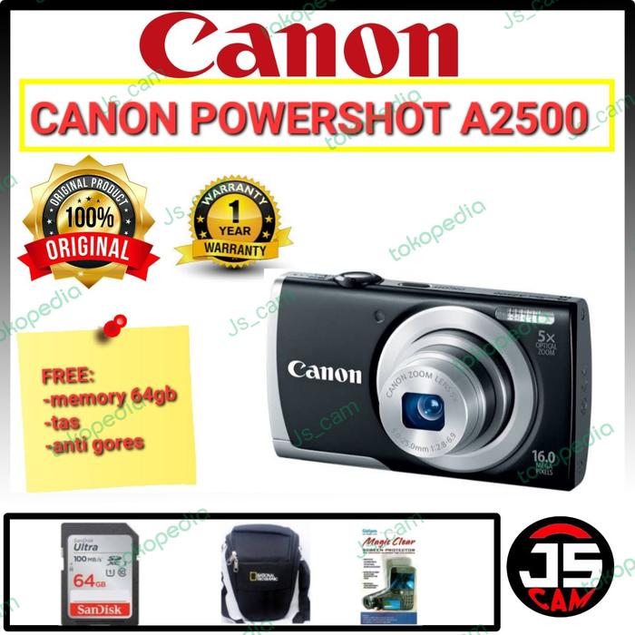 CANON POWERSHOT A2500 KAMERA CANON DIGITAL POWERSHOT A2500 dus  original, 16GB