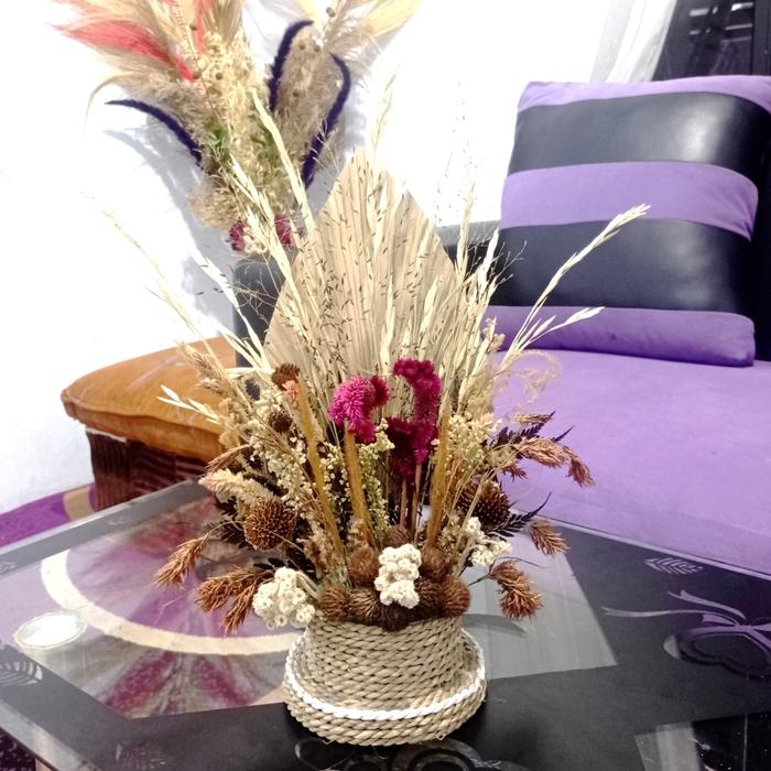 Gambar dekorasi bunga kering rustic - dx 1 dari sarang kupu kupu dried flowers undefined Tokopedia