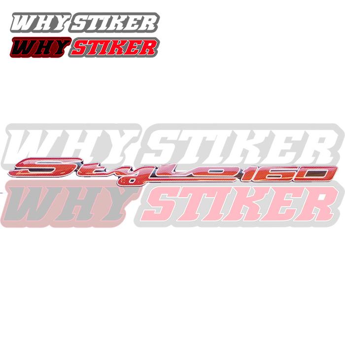 Gambar Emblem Timbul Stylo 160 Stiker Timbul Matic Stylo - Merah Carbon dari why94 undefined Tokopedia