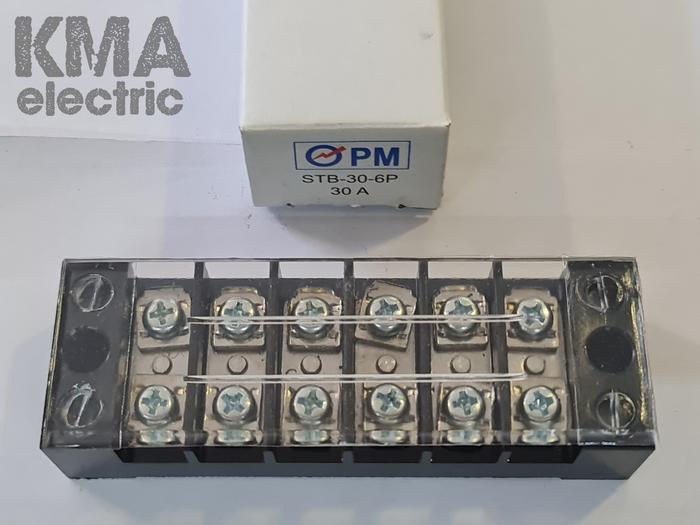Gambar terminal block STB PM 30 Ampere 6 Pole, 12 Pole - STB-30-6P dari KMA electric undefined Tokopedia