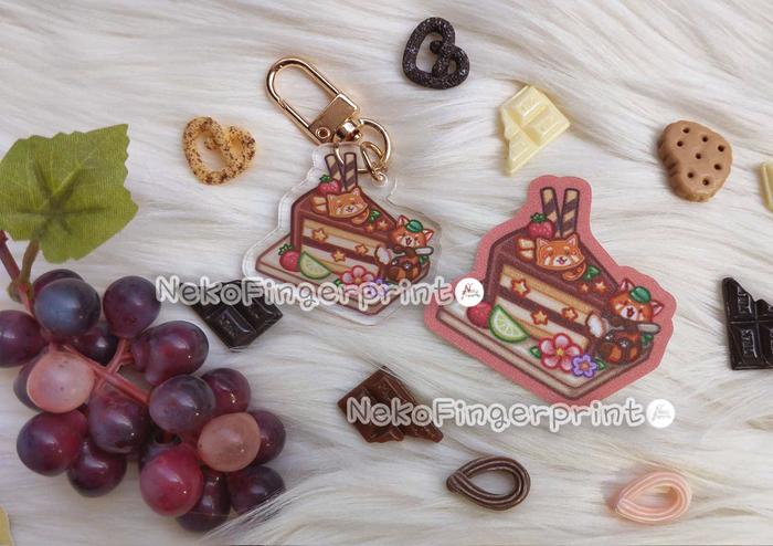 Gambar Neko Fingerprint x Devonazure Original Collab Gacha - Animal Desserts - Red Panda Cake dari Neko Fingerprint undefined Tokopedia