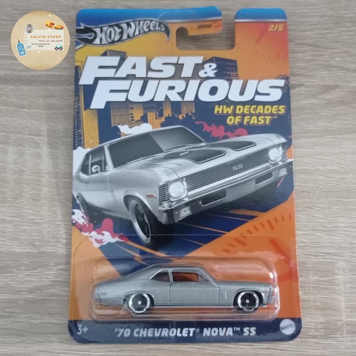 Gambar HOTWHEELS FAST & FURIOUS HW DECADES OF FAST - 70 CHEVROLET NOVA SS dari Calvin Store 79 undefined Tokopedia