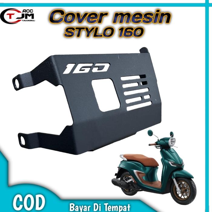 Gambar Cover mesin Stylo 160 Abs/CBS Pelindung Bawah mesin STYLO 160 - Hitam dari IrpinAcc2 undefined Tokopedia