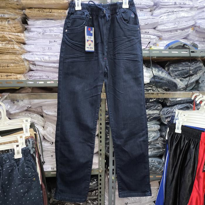 Gambar celana panjang anak merk Ria Jaya pinggang karet jeans warna biru - Ben. biru, 8 dari Lia collection lenteng agung undefined Tokopedia