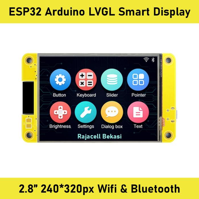 Gambar ESP32 Arduinoo LVGL Smart Display 2.8" 240*320px Touch Wifi Bluetooth dari Arduino Store undefined Tokopedia
