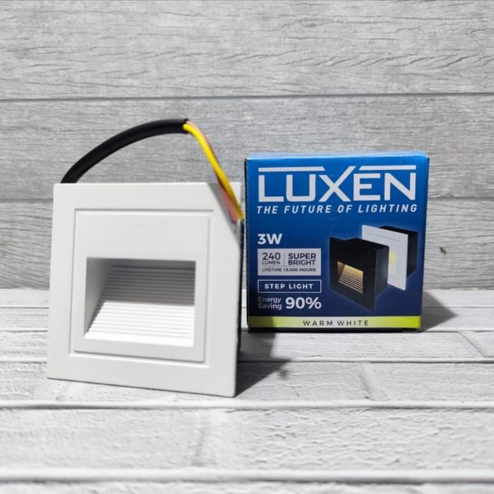 Gambar LAMPU LED TANGGA 3 WATT CAHAYA KUNING WARM WHITE 3000K LUXEN SNI - Putih dari SG ELEKTRIK_NEW undefined Tokopedia