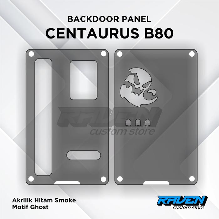 Gambar [BISA CUSTOM] PANEL CENTA B80 HITAM TRANSPARAN AKRILIK CUSTOM - TYPE A dari Raven Custom Store undefined Tokopedia