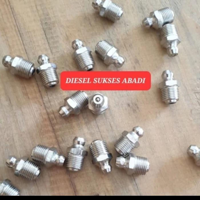 Gambar NEPPLE NEPEL NAPEL NIPEL GEMUK FITTING GRISS GRESS GREASE M8. UK.8MM - M8 LURUS dari DIESEL SUKSES ABADI .CV undefined Tokopedia