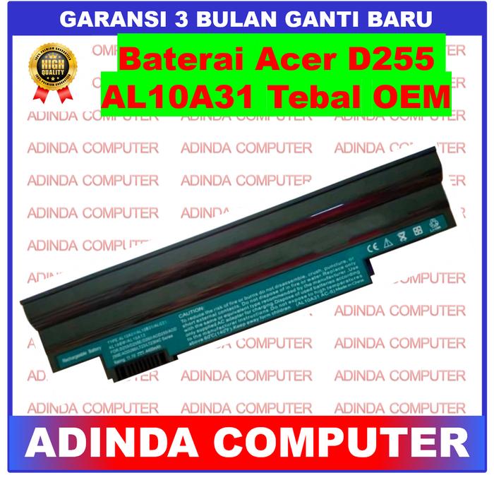 Gambar Baterai Acer D255 AO722 AOD722 D722 722 AOD522 522 D522 AO522 OEM dari Adinda Computer undefined Tokopedia