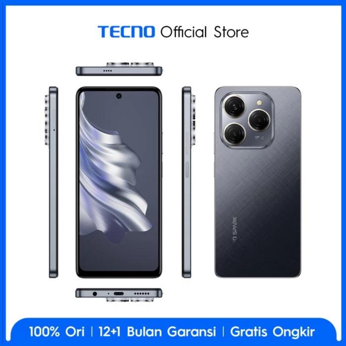 Gambar tecno spark 20 pro 12/256 - Hitam dari HPS PHONE undefined Tokopedia