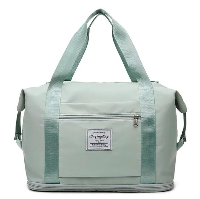 Gambar TRAVEL BAG DUFFEL RANSEL / TAS TRAVEL BESAR ANTI AIR / PORTABLE GYM BA - 2 TK HIJAU dari Joval Online Shop undefined Tokopedia