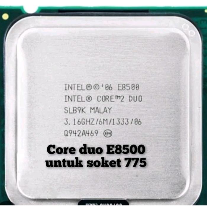 Gambar PROCESSOR CORE 2 DUO PROCESSOR CORE2 DUO E8200 E8300 E8400 E8500 - core duo e8500 dari Adicomp Poris Tangerang undefined Tokopedia