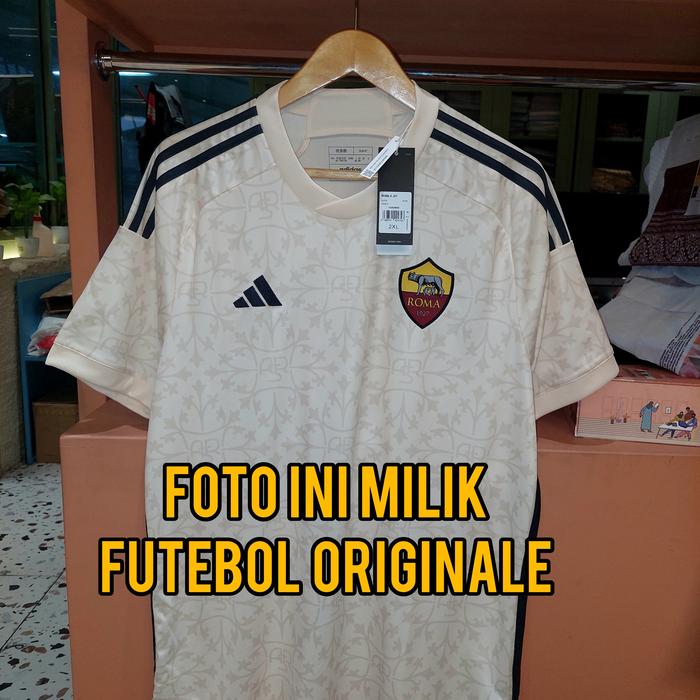 Gambar AS Roma away 2023-24 Original - XXL dari FUTEBOL ORIGINALE undefined Tokopedia