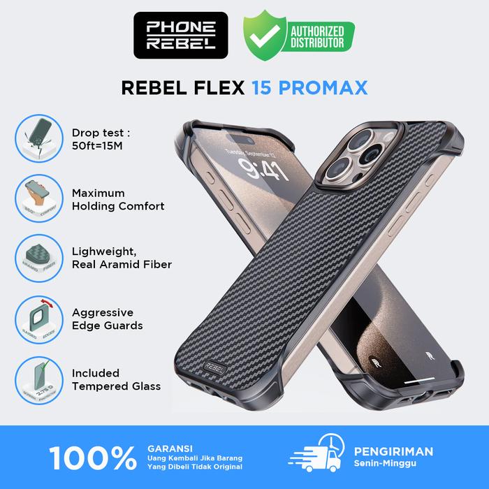 Gambar PHONE REBEL Gen5 Magsafe Case Rebel Flex for iPhone 15 ProMax dari Phone Rebel Official Store Indonesia undefined Tokopedia