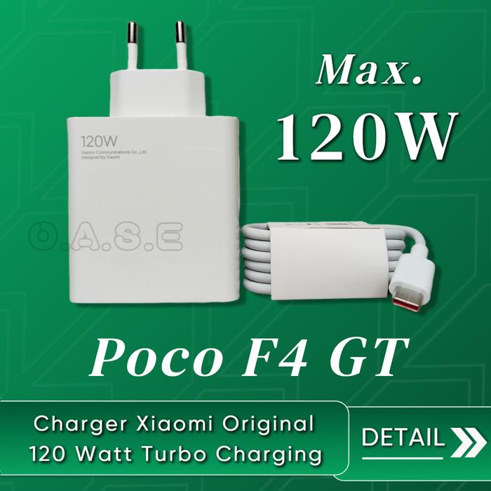 Gambar Charger Xiaomi Poco F4 GT USB Type C Turbo Charging 120 Watt dari Oase Store_NEW undefined Tokopedia