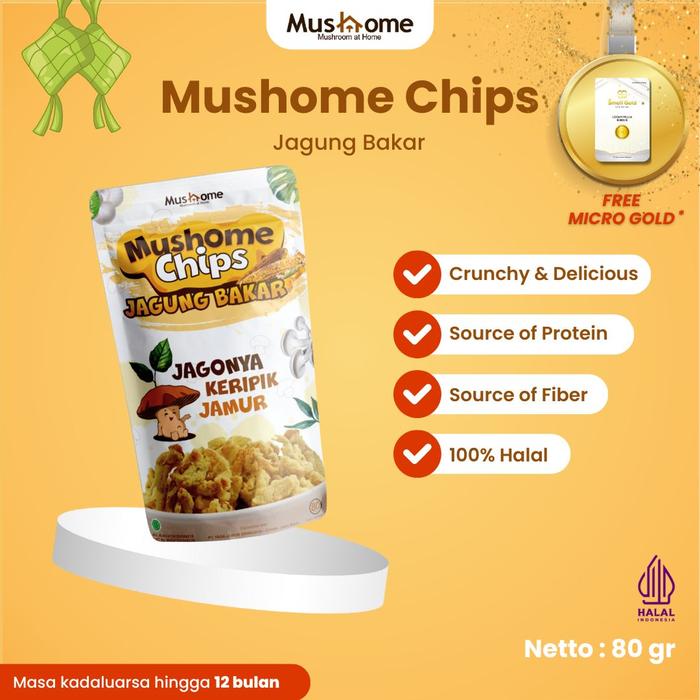 Gambar Mushome Keripik Jamur Must Go All Varian | Kaya serat & Sumber Protein | Snack Makanan Ringan Camilan Food Crispy - Jagung Bakar dari mushomeid Kota Cimahi Tokopedia