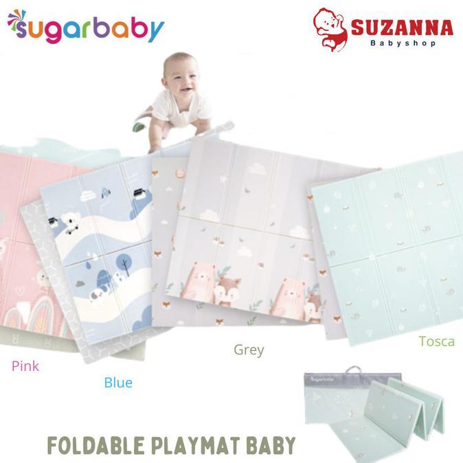 Gambar NEW PRODUCT SUGAR BABY FOLDABLE PLAYMAT BABY - KARPET LIPAT ANAK RUANI - Blue dari RUANI CELL889 undefined Tokopedia