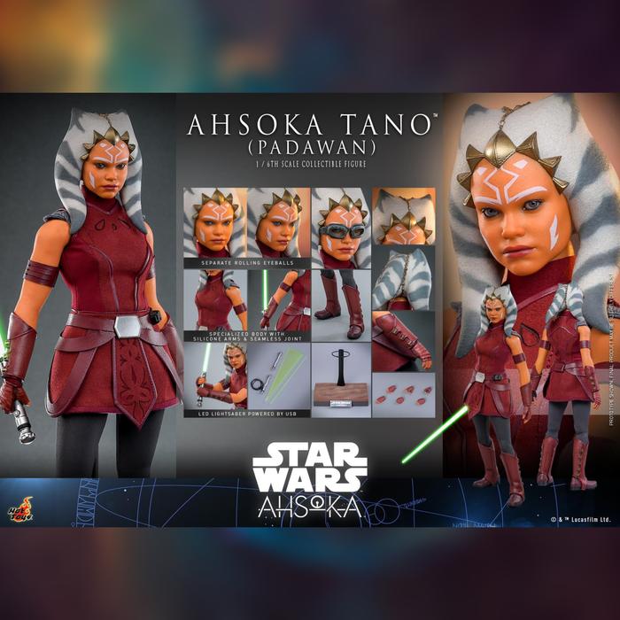 Jual DP PO Hot Toys 1/6 TMS123 Ahsoka Tano Padawan Kota