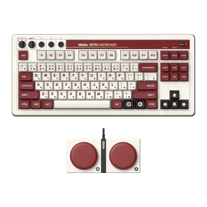 Gambar 8Bitdo Retro Mechanical Gaming Keyboard Hotswappable 87 Keys - Merah dari Babanesia undefined Tokopedia