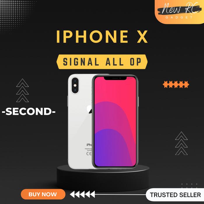 Gambar IPHONE X 64GB 256GB SECOND ORIGINAL MULUS TERAWAT - 64GB, WIFI ONLY dari New RC Gadget undefined Tokopedia
