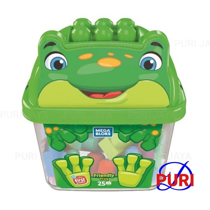 Gambar Mega Bloks Mainan Balok Susun 25 Pcs Megabloks 25pcs Megablok Animal Tiger Panda Frog Elephant Fisher Price First Buliders 1+ - Friendly Frog dari Puri Denshi undefined Tokopedia