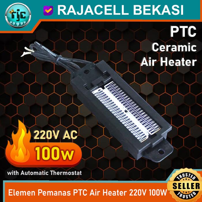 Gambar Elemen Pemanas Udara PTC Ceramic Heater Air Conductive 12V 24V 220V - 220V 100W dari Rajacell Bekasi undefined Tokopedia