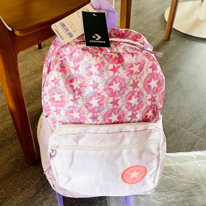 Gambar CONVERSE Backpack Classic Go 2 Korean Style / Ransel Ala Korea Remaja - Pink dari Roemahbarangjkt undefined Tokopedia