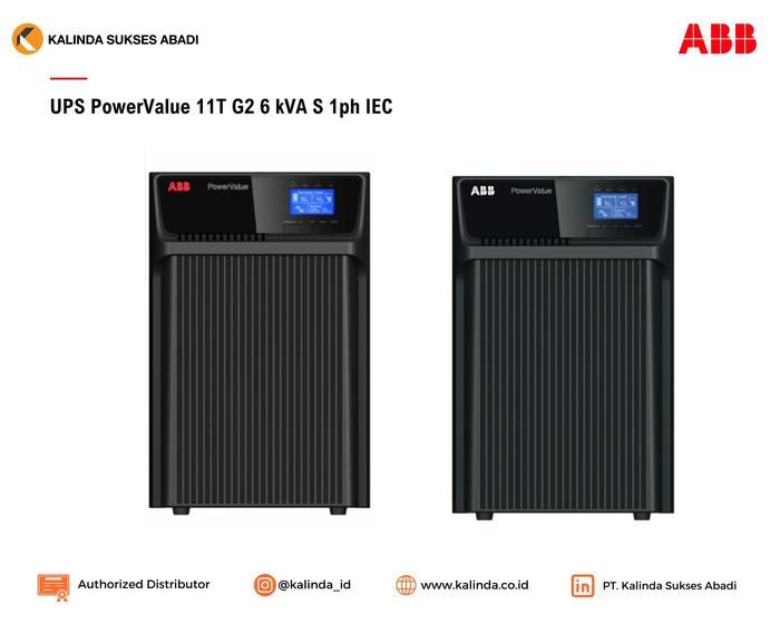 Gambar ABB UPS PowerValue 11T G2 6-10 kVA B/S - 6kVA S dari Kalinda Sukses Abadi undefined Tokopedia