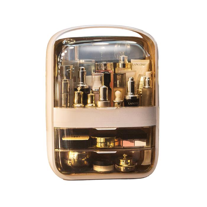 Gambar NAEBANG Skincare Cosmetic Makeup Organizer Box Drawer Perapi Minimalis - Pink dari Naebang Korean Living undefined Tokopedia