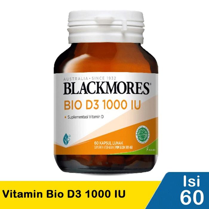 Gambar Blackmores Vitamin D3 1000 IU 60 Kapsul/Vitamin D/Daya Tahan Tubuh dari stars purple shop undefined Tokopedia