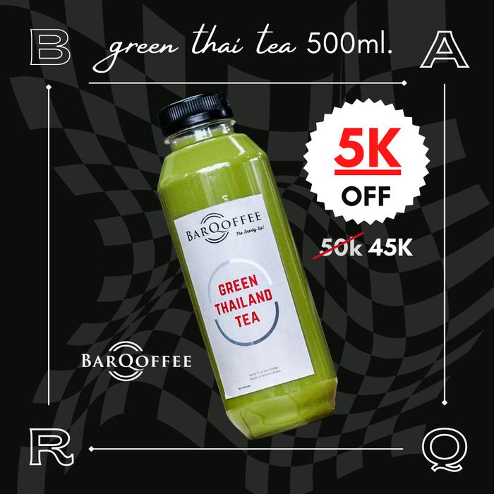 Gambar Thai Green Tea 500ml [Minuman Non Kopi] (GRAB/GOJEK ONLY) Greentea dari Quali Coffee Roastery undefined Tokopedia
