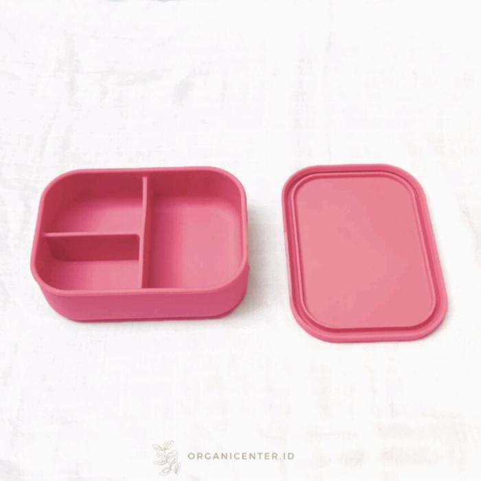 Gambar Premium Silicone Lunch Box Bento Silicon Tiga Sekat Kotak Tempat Makan Silikon Pastel Bekal Anak Makan Anti Tumpah Anti Bocor Rectangle Bayi Mpasi Penyimpanan Makanan Food Container - Rose dari Organicenter.id undefined Tokopedia