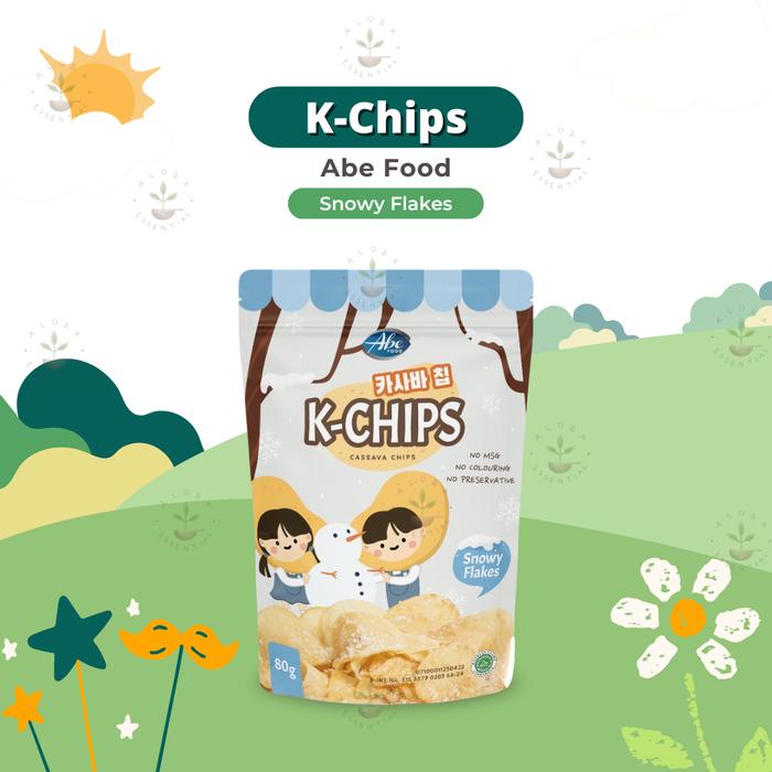 Gambar Abe Food K-Chips Keripik Singkong Cassava Chips 80 gram - Snack Anak - Snowy Flakes dari Alora Essential undefined Tokopedia