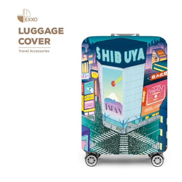 Gambar EXXO - Luggage Cover Sarung Koper Elastik dengan Perekat - MOTIF 10, M (24-26 INCH) dari House of Julia undefined Tokopedia