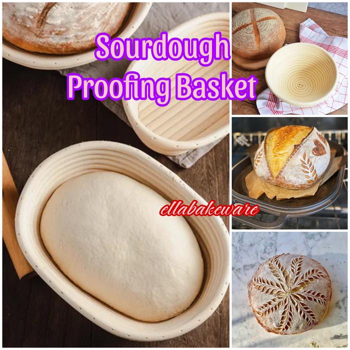 Jual Proofing Basket Bread Keranjang Fermentasi Sourdough Roti Set ...