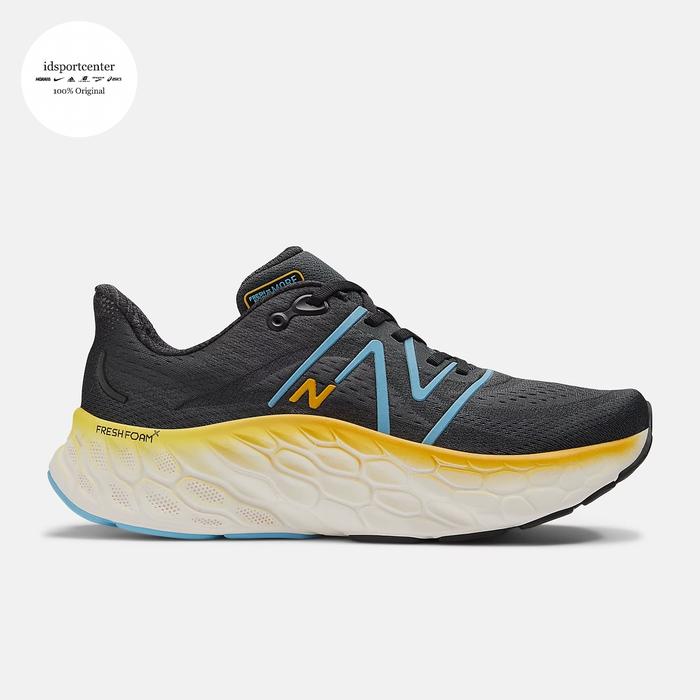 Gambar New Balance Fresh Foam X More v4 Mens Running Shoes - Black/Coastal - US 9.5 dari idsportcenter x tokopedia undefined Tokopedia