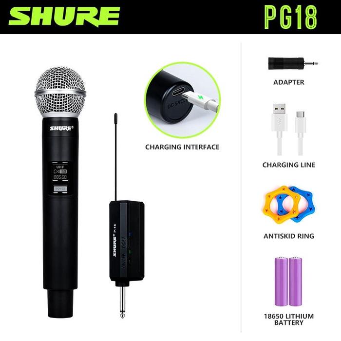 Gambar Shure Pg18 Pg28 Wireless Microphone Uhf Dual Handheld Microphone - PG18 dari pratiwierika undefined Tokopedia