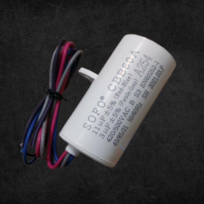 Jual ORIGINAL Kapasitor Mesin Cuci Sharp 2 Tabung 11+3 uHF Capacitor ...