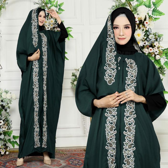 Gambar Kaftan Hidayah [Gamis 0129] merk XCA Baju Gamis Wanita Terbaru - Green dari SuperModel New Generation undefined Tokopedia