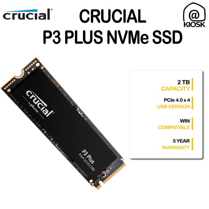 Crucial(クルーシャル) P3plus 2TB M.2 SSD 【公式通販】