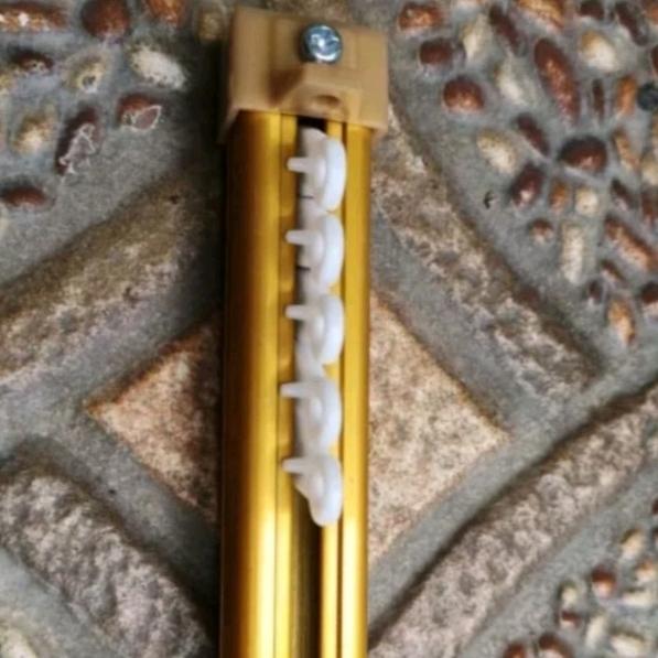 Gambar BESI GORDEN KOTAK/BESI GORDEN OVAL/REL GORDEN/BATANG GORDEN - gold, 100cm dari NAYLA-DECOR undefined Tokopedia