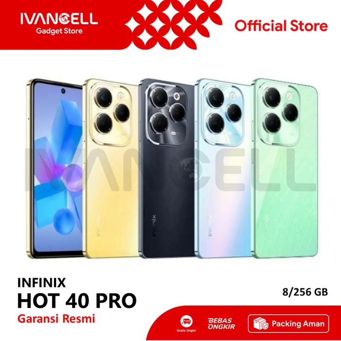 Gambar Official Infinix Hot 40 Pro 8/128 GB Smartphone Android - Biru dari IVANCELL Official Store undefined Tokopedia