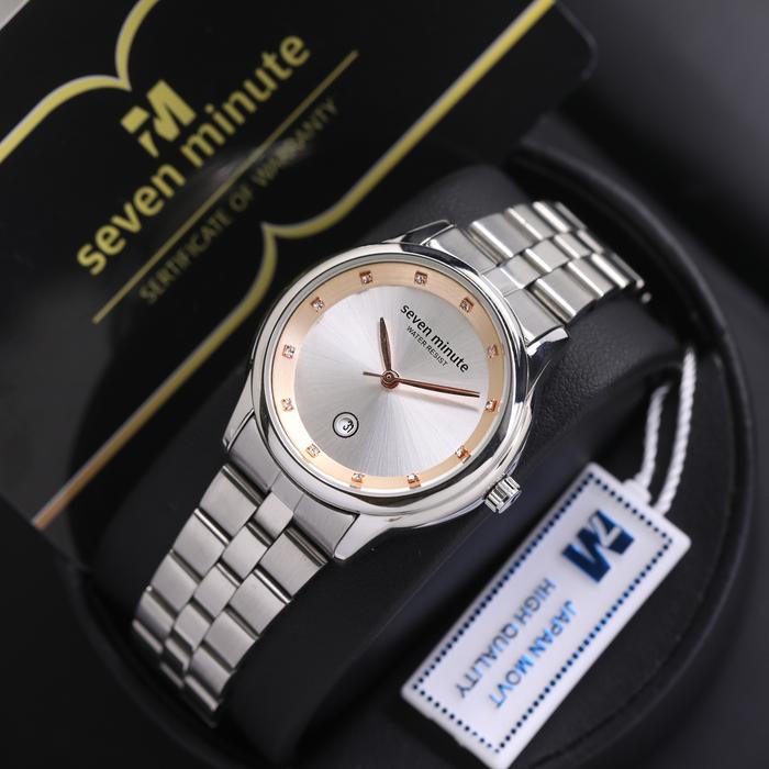 Gambar SEVEN MINUTE M760 Jam tangan original wanita tahan air water resistant - silver dari SEVEN MINUTE EXCLUSIVE undefined Tokopedia