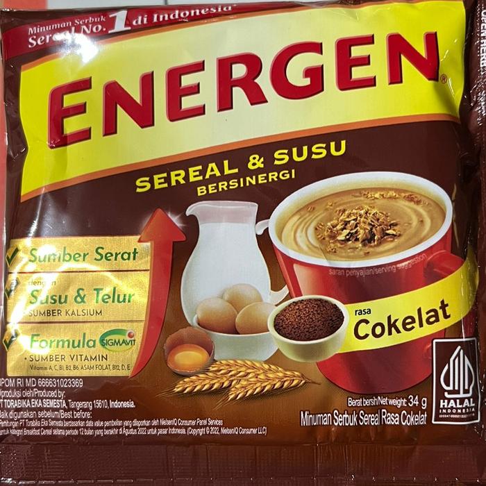 Gambar ENERGEN Susu Sereal Coklat - 1 Renteng @34gr dari thekireina undefined Tokopedia