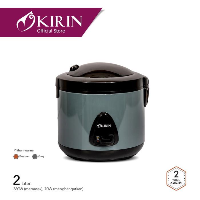 Gambar KIRIN RICE COOKER 2.0 LITER | KRC238 KRC 238 - Grey dari amac electronic store undefined Tokopedia