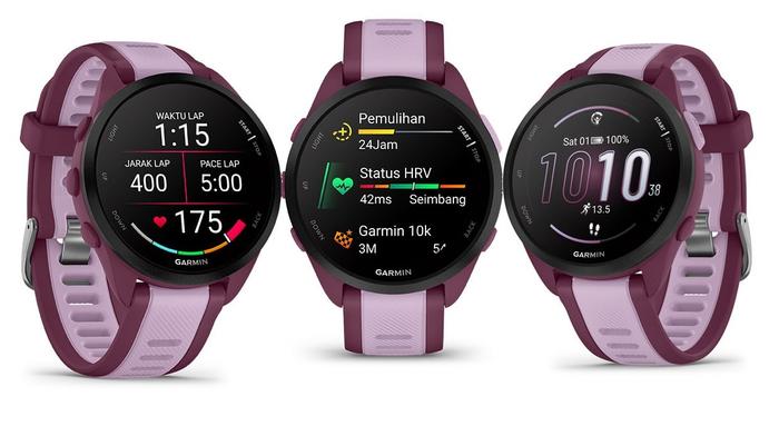 Gambar Garmin Forerunner 165 Music / FR165 Music - Garansi Resmi TAM - Berry Lilac dari ELEON undefined Tokopedia
