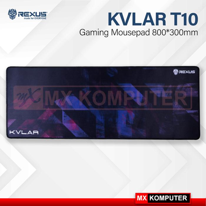 Gambar Rexus Mousepad Gaming Kvlar T10 Speed Edition XL - Hitam dari MXKomputer_NEW undefined Tokopedia