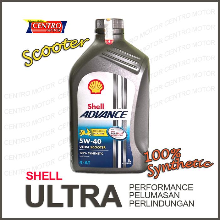 Gambar SHELL ADVANCE ULTRA SCOOTER 1 LITER.Oli mesin Full Synthetic untuk motor matic - Oli mesin dari CENTRO MOTOR_NEW undefined Tokopedia