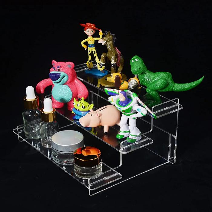 Gambar Stand Display Acrylic Puzzle - Rak Akrilik Action Figure Kacamata - Large Bening, 3 Susun dari Unique Official Store undefined Tokopedia