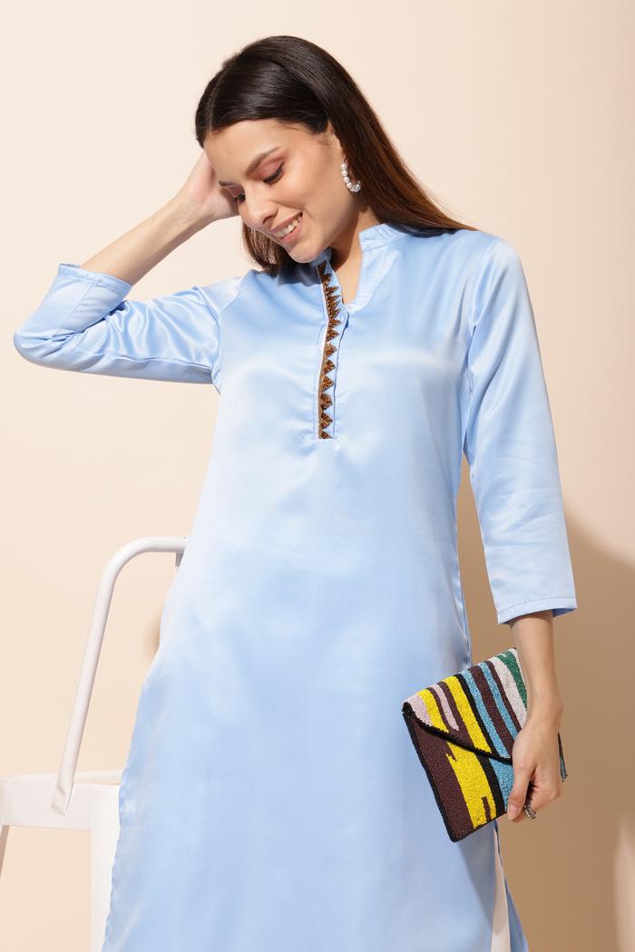 Gambar CHANIRA - Asiya , Aisha , Aliya / Atasan Tunik Wanita Motif Premium - Aliya - Blue, XL dari Chanira La Parezza undefined Tokopedia